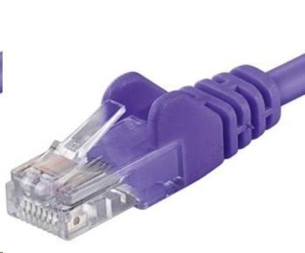 PREMIUMCORD Patch kábel UTP RJ45-RJ45 CAT5e 1m fialový