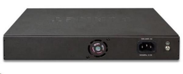 Planet GSD-1222VHP Switch,  8x PoE + 2x 1000Base-T + 2x SFP,  LCD, VLAN,  extend mód 10Mb do 250m,  IEEE 802.3at 120W2