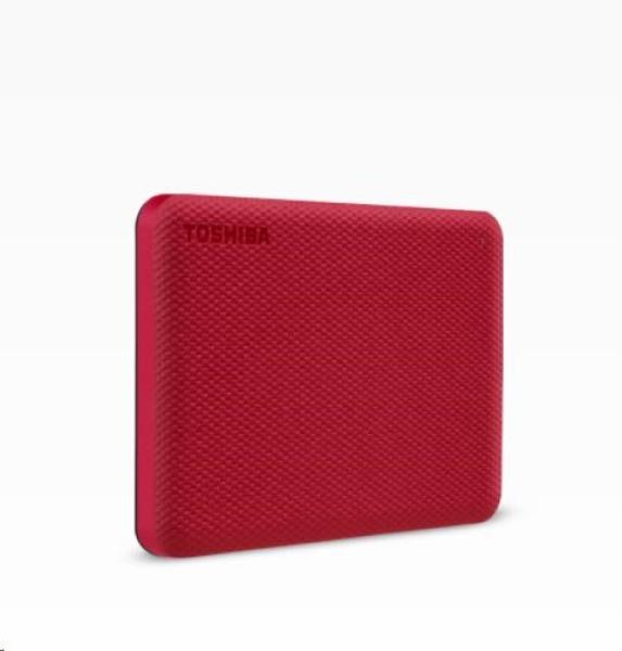 TOSHIBA HDD CANVIO ADVANCE (NOVÝ) 1TB, 2,5", USB 3.2 Gen 1, červená / červená3