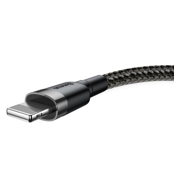 Baseus Cafule Nabíjací  dátový kábel USB na Lightning 1, 5 A 2 m, sivo-čierny
