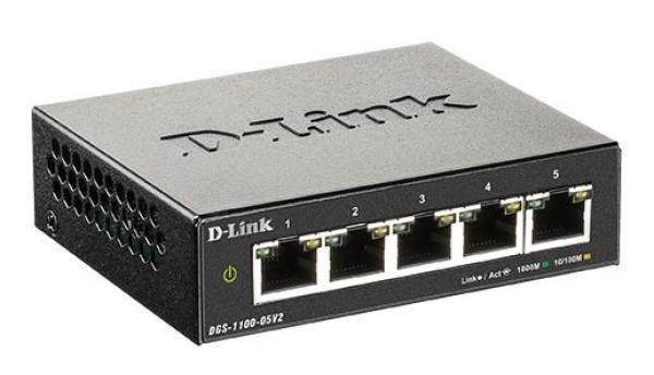D-Link DGS-1100-05V2 Easy Smart Switch 10/ 100/ 1000