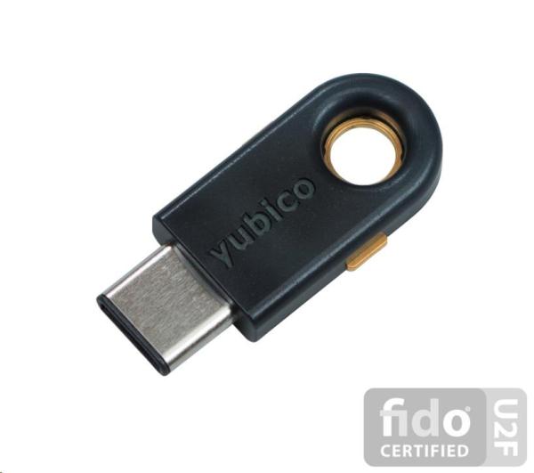 YubiKey 5C - USB-C, klíč/token s vícefaktorovou autentizaci, podpora OpenPGP a Smart Card (2FA)