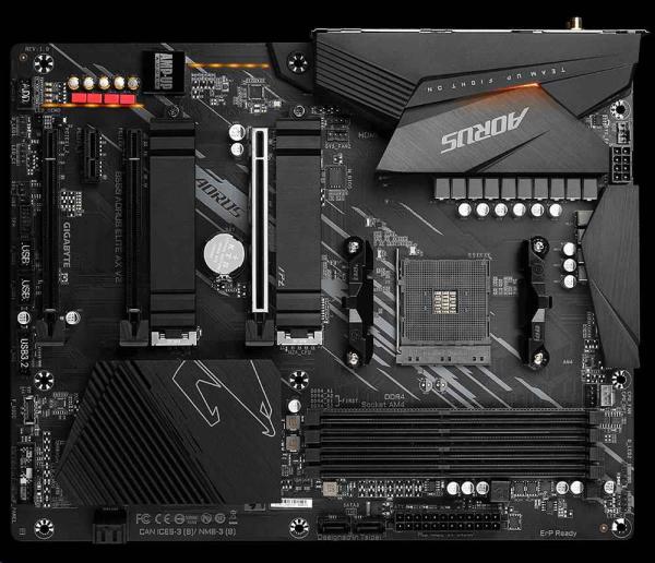 GIGABYTE MB Sc AM4 B550 AORUS ELITE AX V2,  AMD B550,  4xDDR4,  1xDP,  1xHDMI2