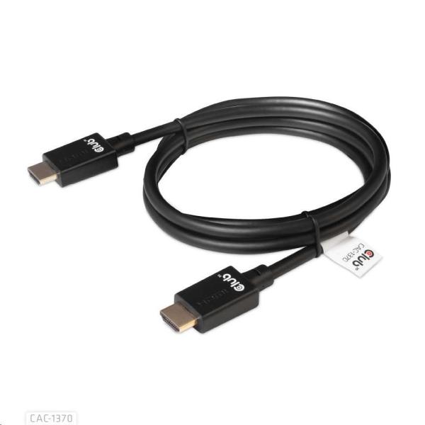 Club3D Adaptér HDMI 2.1 Ultra Rychlý HDMI™ Certifikovaný 4K120Hz,  8K60Hz,  48Gbps (M/ M 1.5 m/ 4.92 ft),  28 AWG4