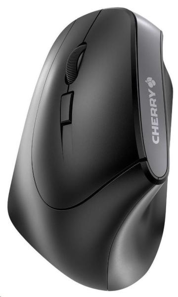 Myš CHERRY MW 4500 LEFT, ergonomická pre ľavákov, 600/900/1200 DPI / 6 tlačidiel / mini USB prijímač, čierna
