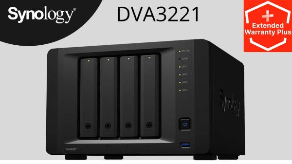 Synology DVA3221 (4C/ AtomC3538/ 2, 1GHz/ 8GBRAM/ GTX1650/ 4xSATA/ 3xUSB3.0/ 2xSATA/ 1xCOM/ 4xGbE)0