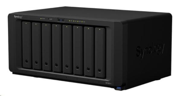 Synology DS1821+ DiskStation (4C/Ryzen V1500B/4GBRAM/8xSATA/2xM.2/4xUSB3.0/2xSATA/4xGbE/1xPCIe)4