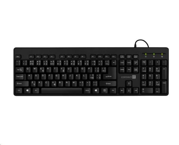 CONNECT IT Combo drátová černá klávesnice + myš,  CZ + SK layout2