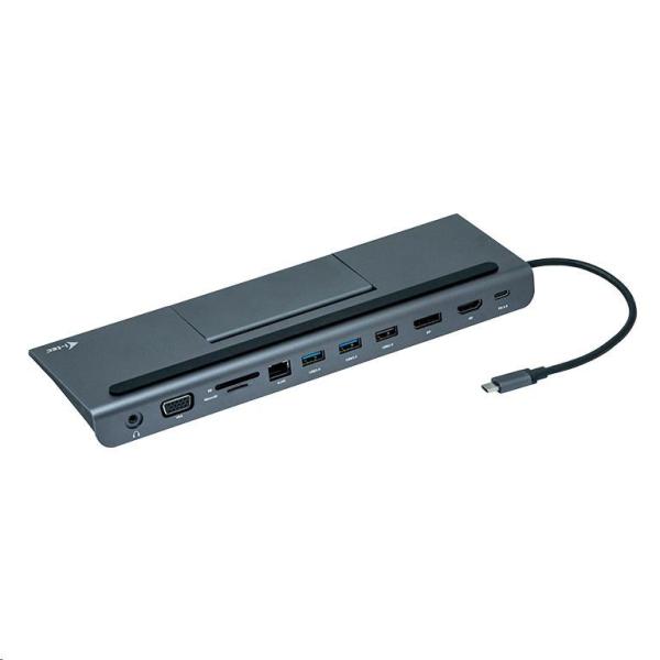 Bazar - iTec USB-C Metal Low Profile 4K Triple Display Docking Station + Power Delivery 85 W + charger, z opravy2