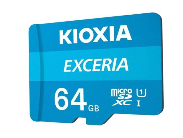 Karta microSD KIOXIA Exceria 64GB M203,  UHS-I U1 Class 10