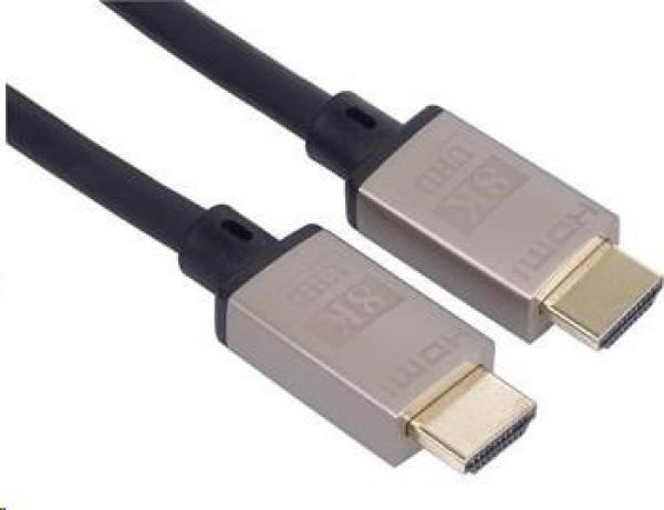 Kábel HDMI PREMIUMCORD 2.1 vysokorýchlostný + ethernetový kábel 8K@60Hz,  4K@120Hz,  pozlátené konektory,  3 m