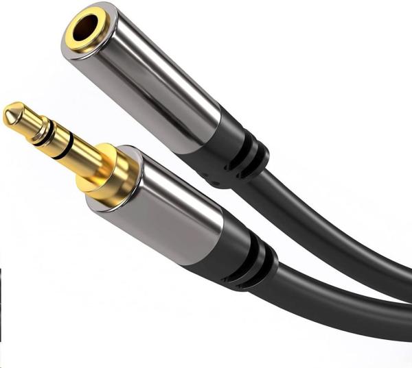 Predlžovací kábel PREMIUMCORD,  Jack 3.5 mm - Jack 3.5mm M/ F 5m