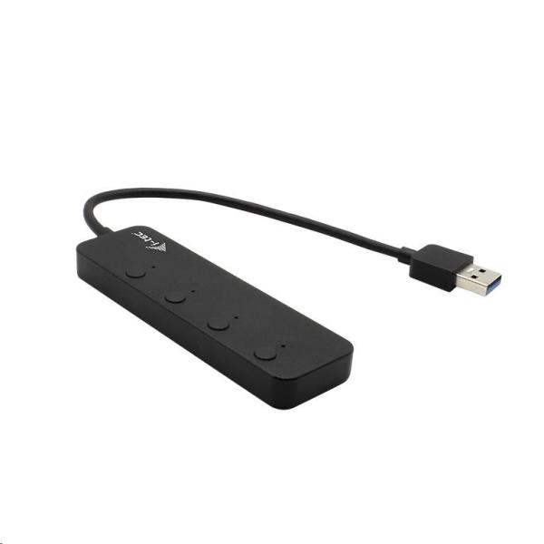iTec USB 3.0 nabíjací HUB 4portový s jednotlivými prepínačmi1
