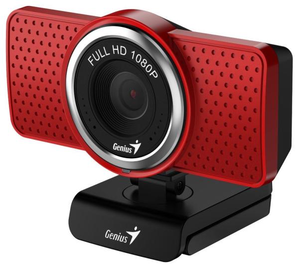 GENIUS webová kamera ECam 8000/ červená/ Full HD 1080P/ USB2.0/ mikrofón1