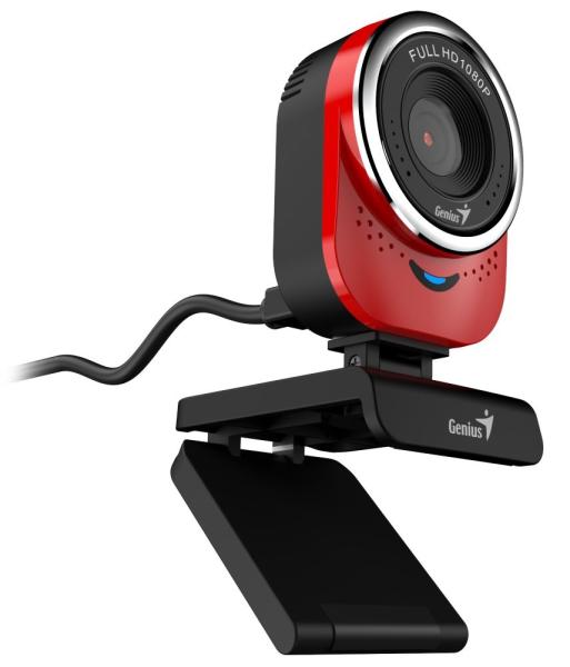 GENIUS Webcam QCam 6000/  červená/  Full HD 1080P/  USB2.0/  mikrofón1