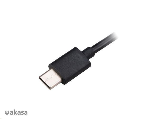 Kábel AKASA USB-A 2.0 na USB-C, napájací kábel s prepínačom (pre Raspberry Pi 4), 1.5m1