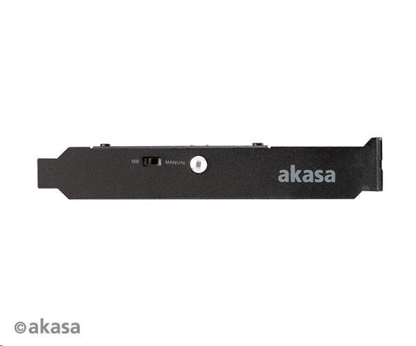 Radič AKASA Vegas RGB XL,  8 kanálov,  slot PCIe2