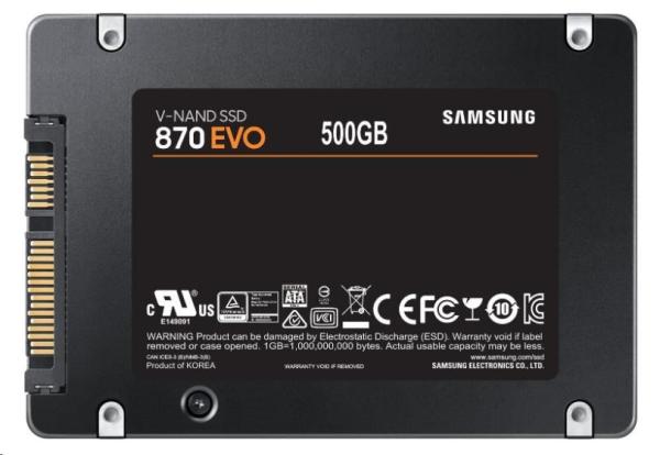 2, 5" SSD disk Samsung 870 EVO SATA III-500 GB0