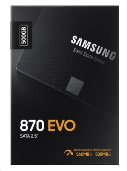 2, 5" SSD disk Samsung 870 EVO SATA III-500 GB1