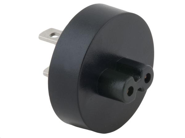 AVACOM Zásuvkový konektor Typ A (US) pro USB-C nabíječky, černá