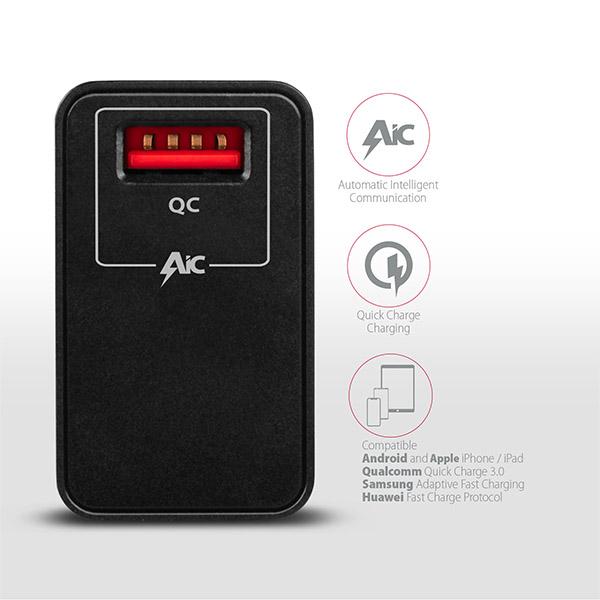 AXAGON ACU-QC19, QC nabíjačka do siete 19W, 1x port USB-A, QC3.0 AFC FCP SMART, čierna8