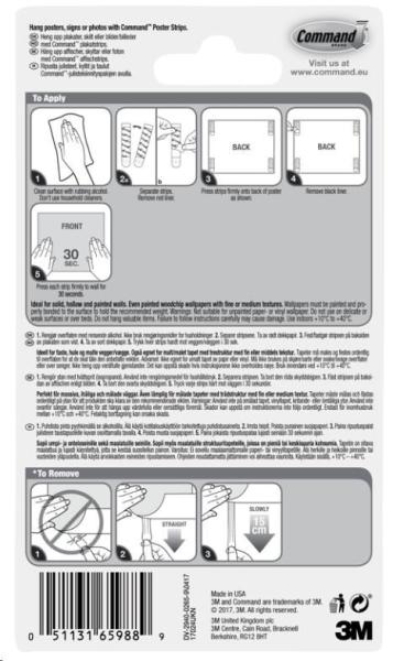 3M COMMAND nalepovací systém plakátů,  bílá3
