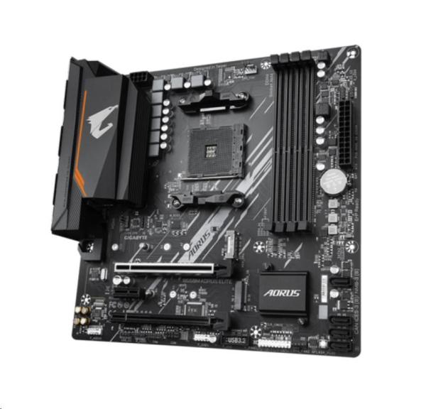 GIGABYTE MB Sc AM4 B550M AORUS ELITE,  AMD B550,  4xDDR4,  1xHDMI,  1xDVI,  mATX2