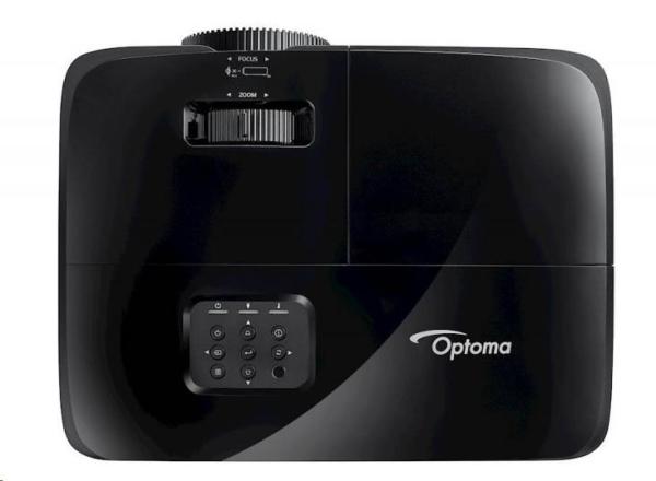 Optoma projektor W381 (DLP,  FULL 3D,  WXGA,  3 900 ANSI,  HDMI,  VGA,  RS232,  10W speaker)3