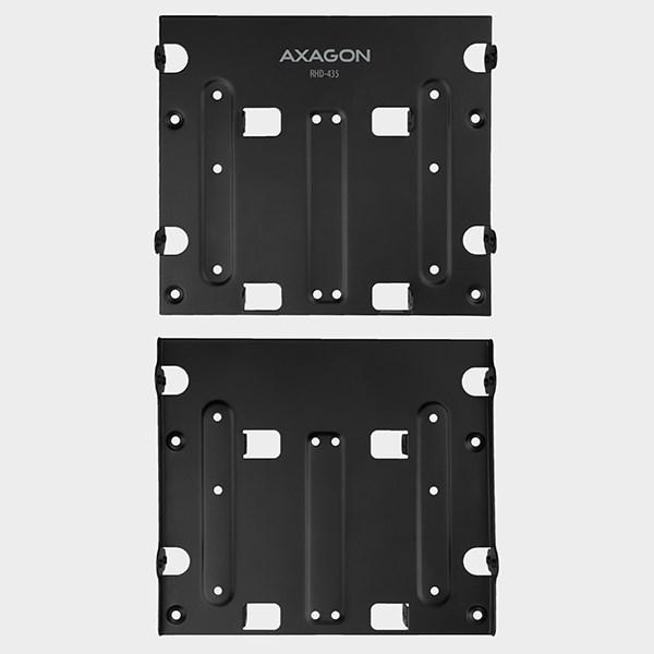 AXAGON RHD-435,  kovový rám pre 4x 2.5" alebo 2x 2.5" HDD/ SSD a 1x 3.5" HDD na 5.25" pozícia6