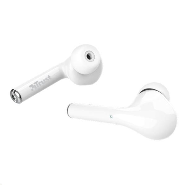TRUST sluchátka NIKA Touch Bluetooth Wireless Earphones,  white/ bílá2