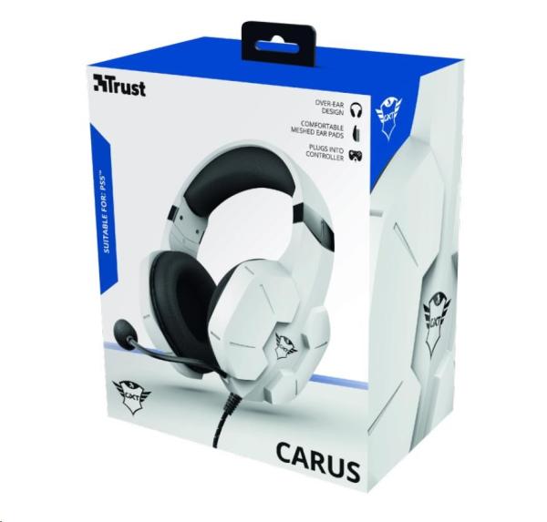 TRUST sluchátka s mikrofonem GXT 323W Carus Gaming Headset,  pro PS57