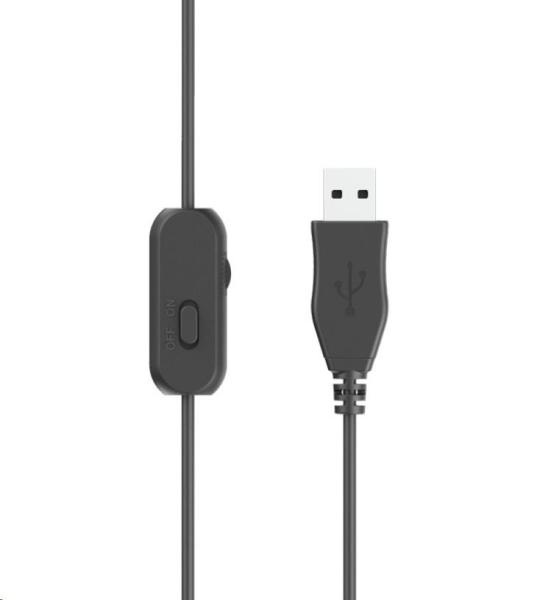 TRUST sluchátka s mikrofonem Ozo Over-Ear USB Headset8