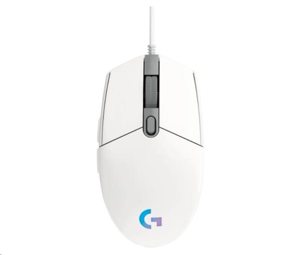 Logitech Gaming Mouse G102 2nd Gen LIGHTSYNC,  USB,  EER,  biela