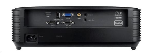 Optoma projektor W371 (DLP, FULL 3D, WXGA, 3 800 ANSI, HDMI, VGA, RS232, 10W speaker)1
