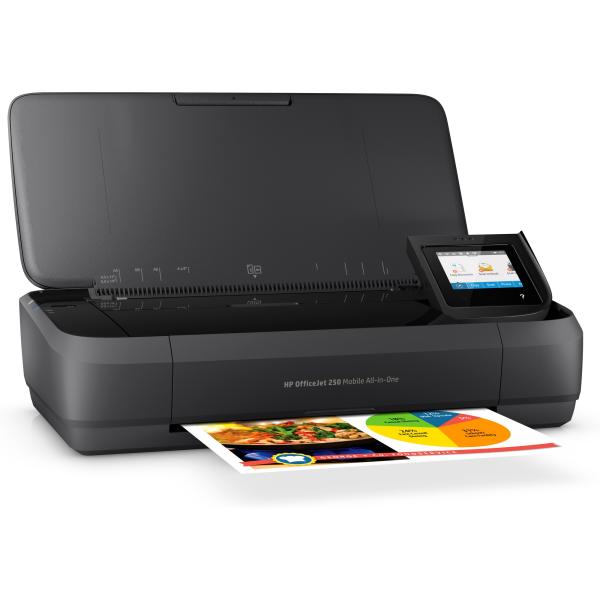 HP Officejet 250 Mobile All-in-one (A4,  10 strán za minútu,  USB,  Wi-Fi,  tlač,  BT,  skenovanie,  kopírovanie)2