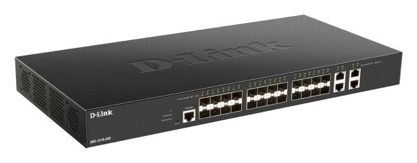 D-Link DXS-1210-28S 24 x 10 G SFP+ portov + 4 x 10 G Base-T portov Smart Managed Switch