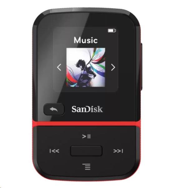 SanDisk Clip Sport Go MP3 Player 16GB,  Red