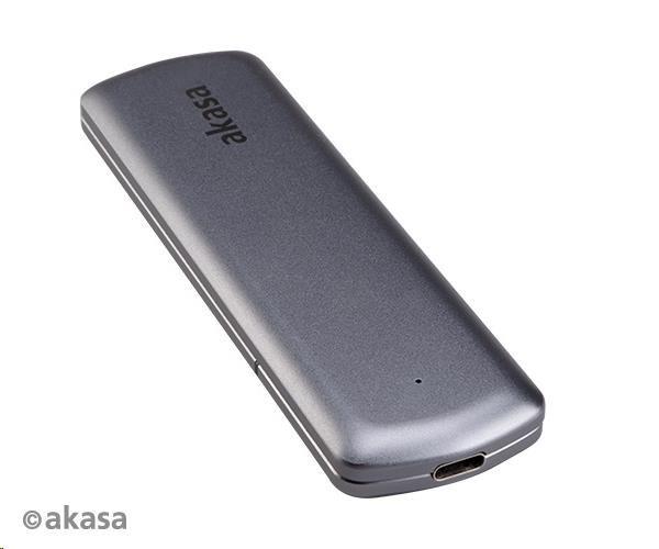 Externý box AKASA pre M.2 disky SSD SATA/ NVMe,  USB 3.2 Gen 2,  10 Gb/ s,  hliník