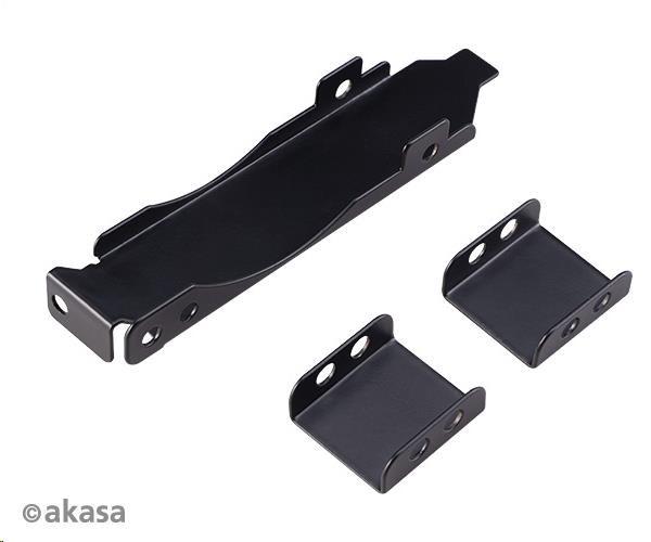 Držiak PCI slotu AKASA,  pre 80 mm alebo 92 mm ventilátor,  čierny