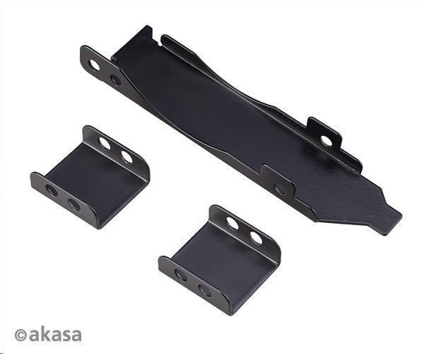 Držiak PCI slotu AKASA,  pre 80 mm alebo 92 mm ventilátor,  čierny0