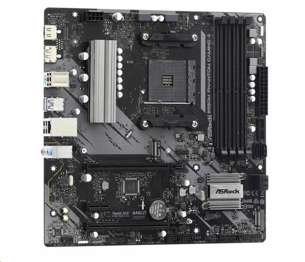 ASRock MB Sc AM4 B550M PHANTOM GAMING 4,  AMD B550,  4xDDR4,  1xDP,  1xHDMI,  mATX4