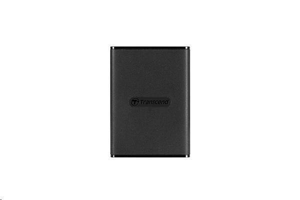 TRANSCEND Externý SSD disk ESD270C 500 GB,  prenosný,  USB 3.1 Gen.2,  typ C a A,  dva káble 520/ 460 MB/ s,  čierna