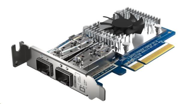 QNAP QXG-25G2SF-CX6 - 25GbE (2porty) PCIe karta; nízky profil; PCIe Gen4 x8