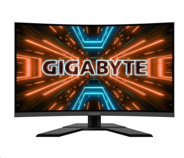 GIGABYTE LCD - 31.5" herný monitor G32QC A,  2560x1440 QHD,  350 cd/ m2,  1 ms,  2xHDMI 2.0,  1xDP 1.2,  2xUSB 3.0,  krivka,  VA7