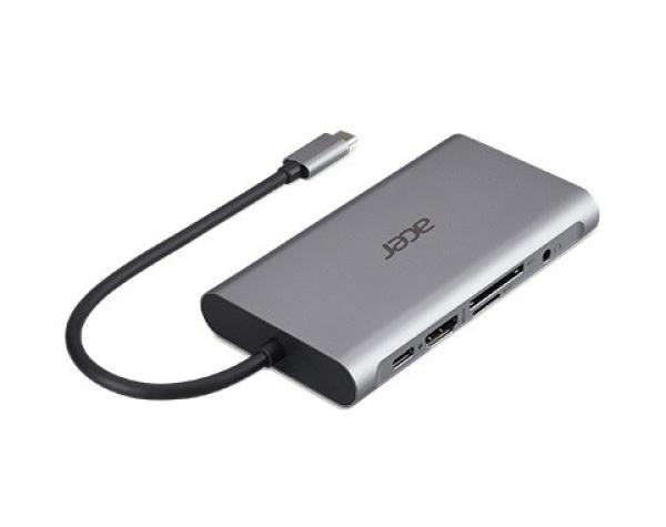 Kľúč ACER 12v1 typu C: 2 x USB3.2, 2 x USB2.0, 1x SD/TF, 2 x HDMI, 1 x PD, 1 x DP, 1 x RJ45, 1 x 3.5 Audio2