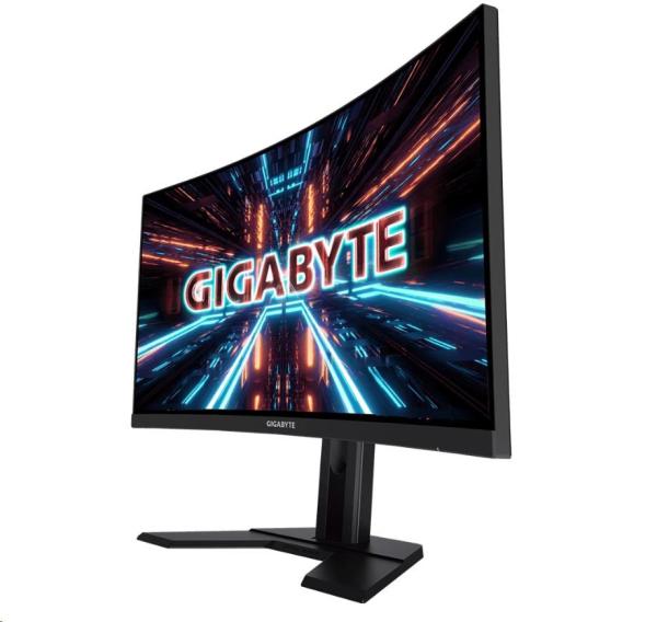 GIGABYTE LCD - 27" herný monitor G27FC A,  1920x1080,  12:M1,  250cd/ m2,  1ms,  2xHDMI,  1xDP,  zakrivenie,  VA 1500R3