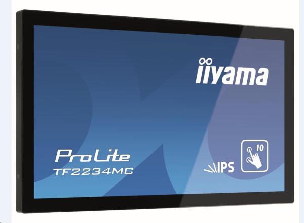 Iiyama ProLite TF2234MC-B7AGB,  54.6 cm (21.5""),  kapacitná projekcia,  10 TP,  Full HD,  čierna2