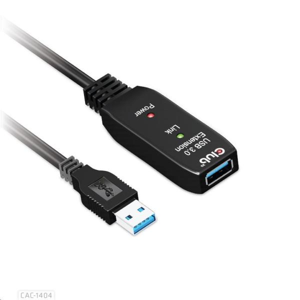 Kábel USB Club3D 3.2 Kábel aktívneho opakovača Gen1 M/ F 28AWG,  5 m1