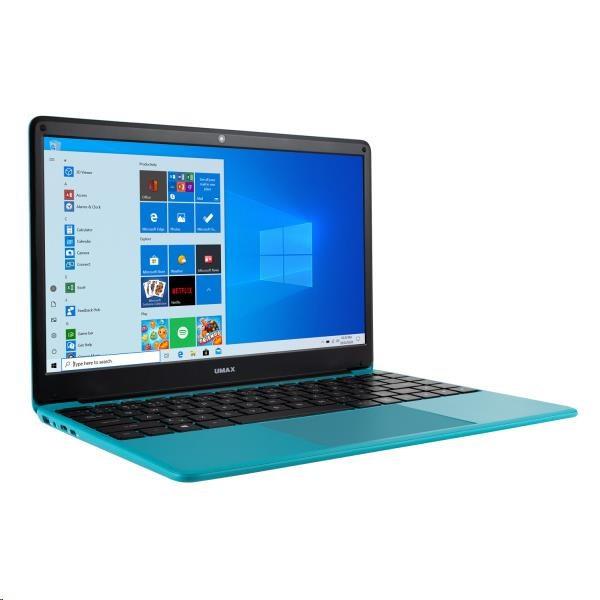 UMAX NB VisionBook 14Wr Turquoise - 14, 1" IPS FHD 1920x1080,  Celeron N4020@1, 1 GHz,  4GB, 64GB,  Intel UHD, W10P,  tyrkysová