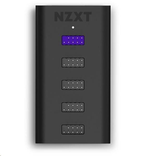 Rozbočovač USB NZXT AC-IUSBH-M3,  interný,  4xUSB 2.0 výstup,  1xUSB 2.0 vstup,  1xSATA,  utesnené magnetické telo,  čierna f2